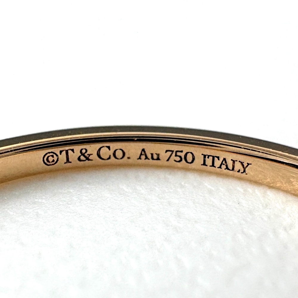 Tiffany & Co. V-Band Ring, Pink Gold (Pg), 750, Women's Ring View 6